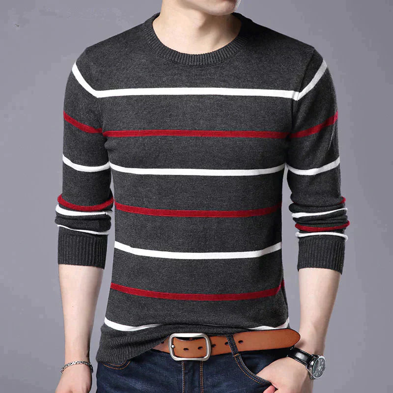 Men Wool Slim Fit Pullover Sweater Allmartdeal