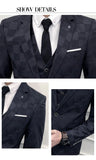Men's 3Pcs Blazer Vest Pants Suit Set Allmartdeal