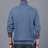 Men's Casual Pullover Slim Stand Collar Knitted Sweater Allmartdeal