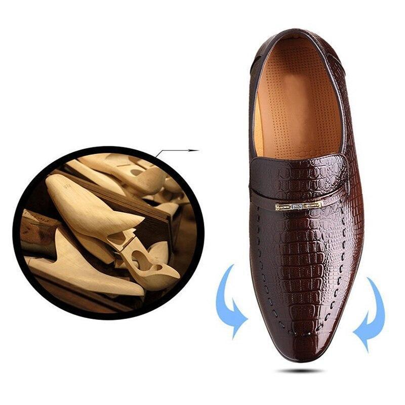 Men's Classic Low-Cut Embossed Leather Loafers Allmartdeal