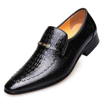 Men's Classic Low-Cut Embossed Leather Loafers Allmartdeal