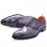 Men's Crocodile Pattern Classic Style Shoes Allmartdeal