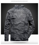 Men's Denim Solid Jeans Jacket Allmartdeal