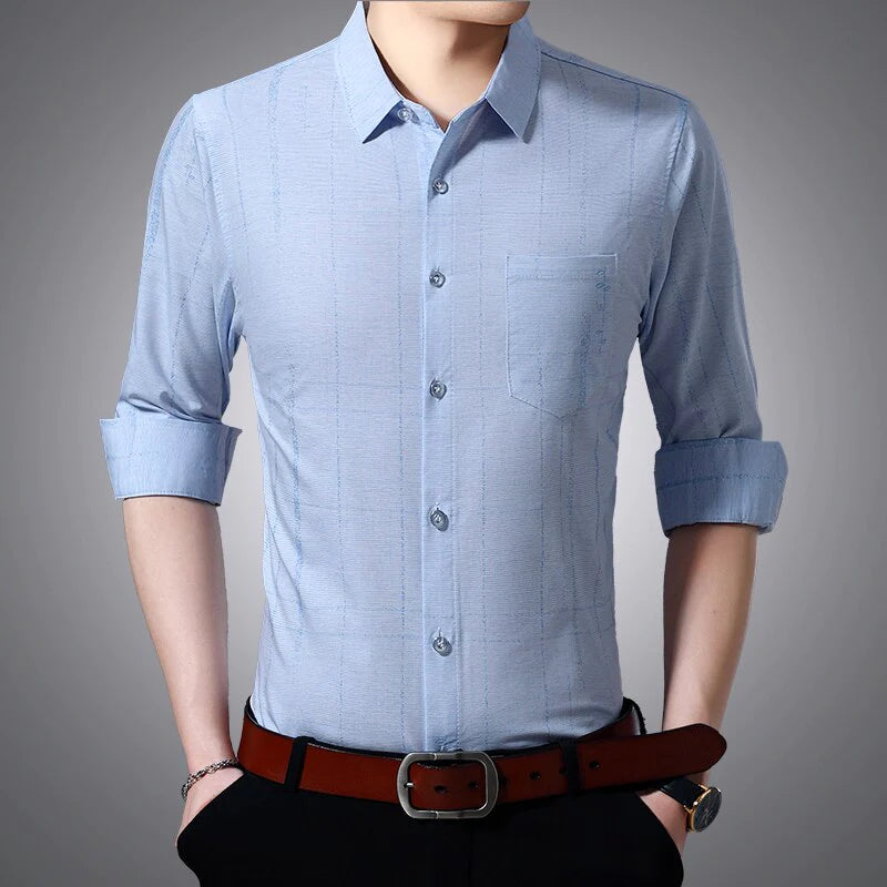 Men's Fashion Long Sleeve Luxury Shirt Allmartdeal