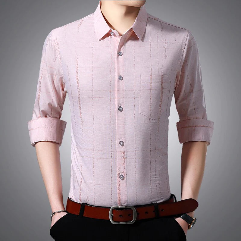 Men's Fashion Long Sleeve Luxury Shirt Allmartdeal