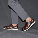 Men's Genuine Cow Leather Sandals Shoes Allmartdeal