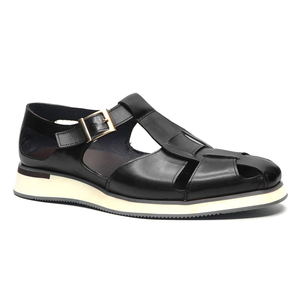 Men's Genuine Leather Cowhide Sandals Shoes Allmartdeal