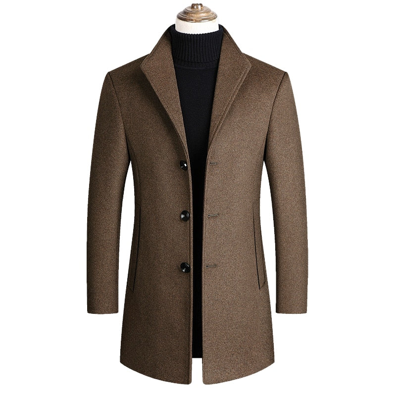 Men's High Quality Luxurious Wool Coat Allmartdeal