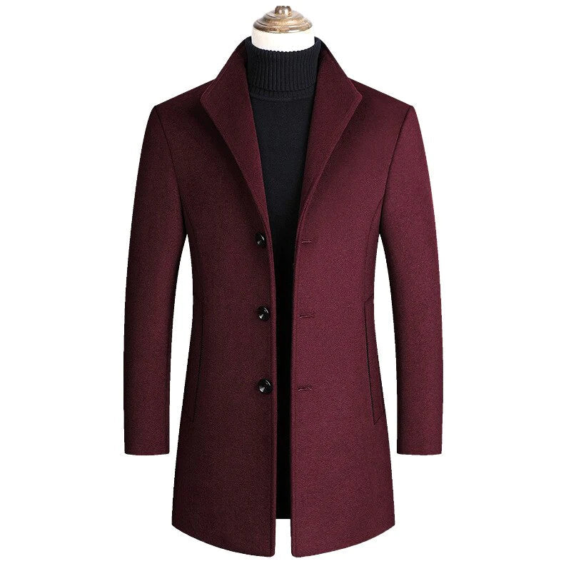 Men's High Quality Luxurious Wool Coat Allmartdeal