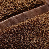 Men's High Quality PU Leather Faux Fur Fleece Jacket Allmartdeal