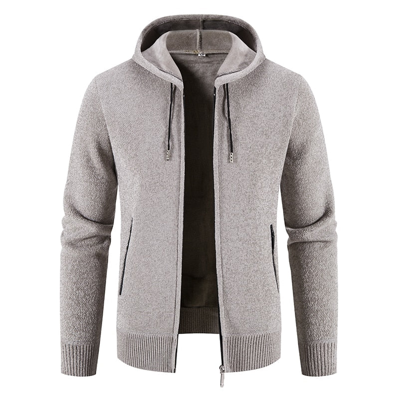 Men's Hooded Knitted Cardigan Sweater Allmartdeal