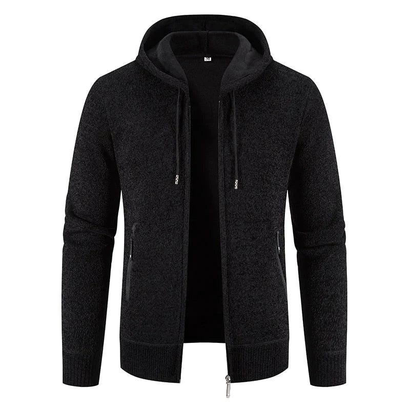 Men's Hooded Knitted Cardigan Sweater Allmartdeal