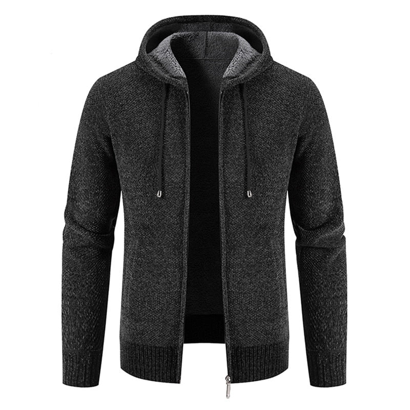 Men's Hooded Knitted Cardigan Sweater Allmartdeal