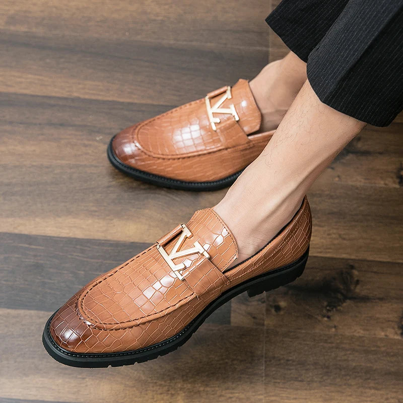 Men's Leather Business Loafers Allmartdeal