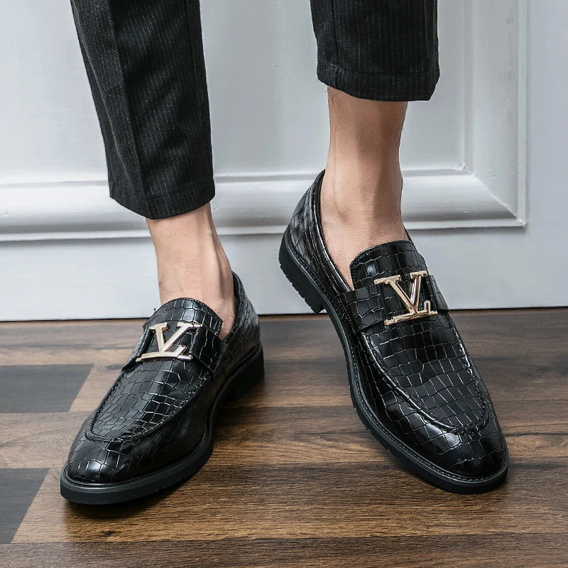 Men's Leather Business Loafers Allmartdeal