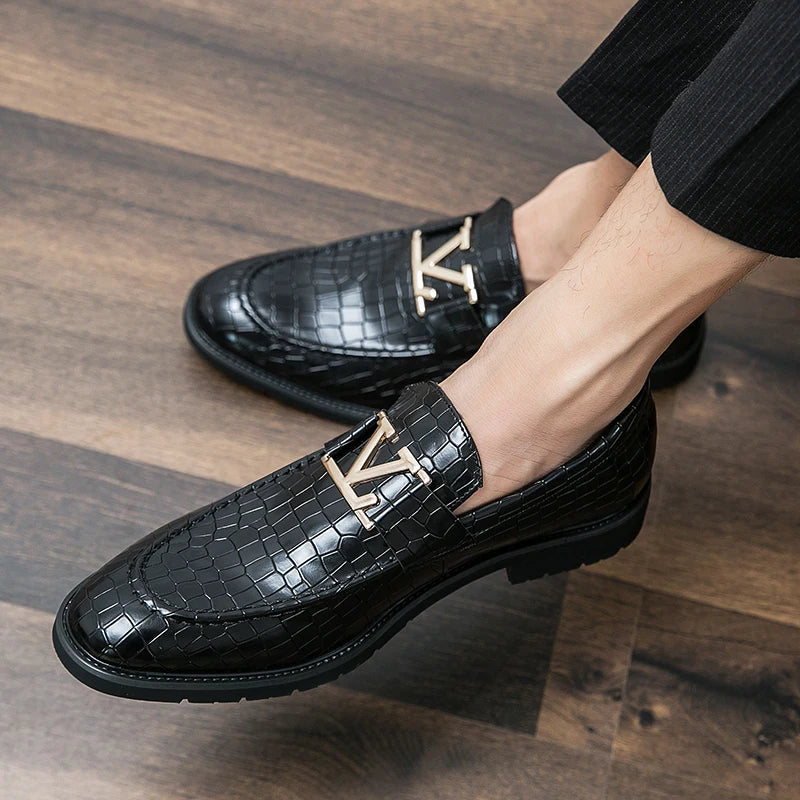 Men's Leather Business Loafers Allmartdeal