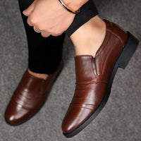 Men's Leather Cashmere Warm Cotton Shoes Allmartdeal