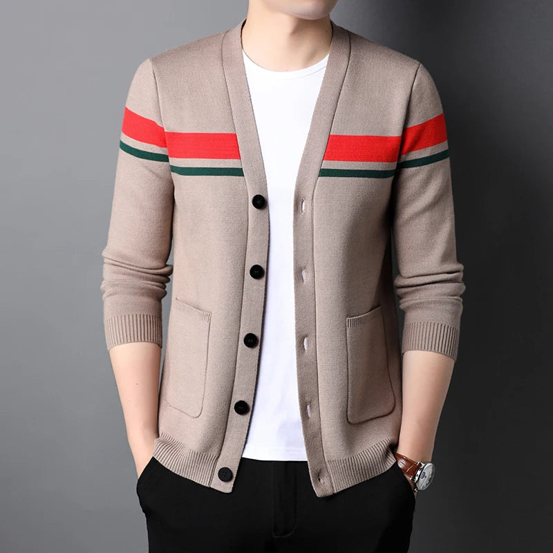 Men's Luxury Fashion Knitted Cardigan Sweater Allmartdeal