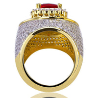 Men's Luxury Red Gold Color Ring Allmartdeal