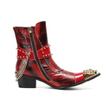 Men's Luxury Western Cowboy Genuine Leather Boots Allmartdeal