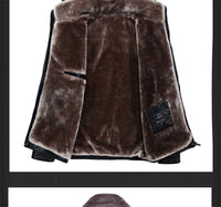 Men's PU Faux Leather Detachable Hat Jacket Allmartdeal