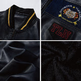 Men's PU Leather Fleece Motorcycle Jacket Allmartdeal