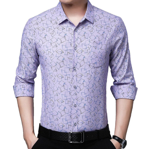 Men's Plaid Pocket Luxury Shirt Allmartdeal