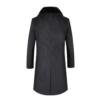 Men's Plus Velvet Thick Warm Wool Blended Coat Allmartdeal