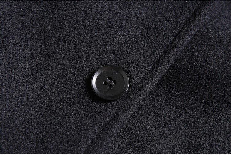 Men's Plus Velvet Thick Warm Wool Blended Coat Allmartdeal