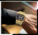 Men's Quartz 3 Time Zone Military Wristwatch Allmartdeal
