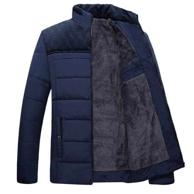 Men's Solid Color Casual Warm Windproof Jacket Allmartdeal