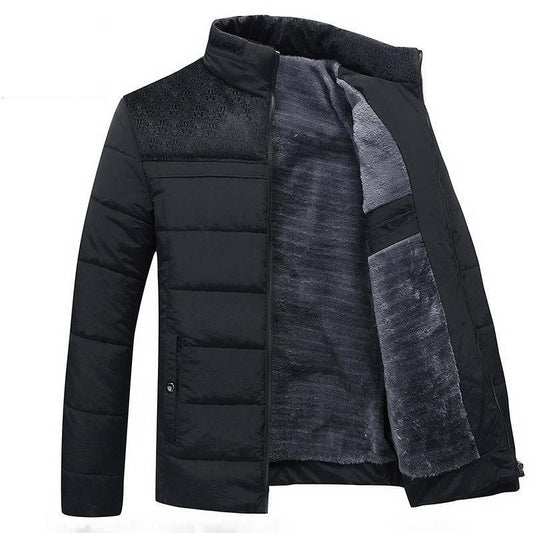 Men's Solid Color Casual Warm Windproof Jacket Allmartdeal