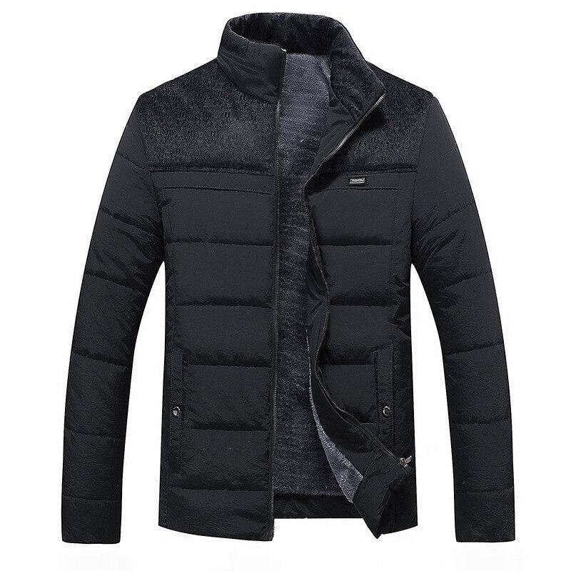 Men's Solid Color Casual Warm Windproof Jacket Allmartdeal