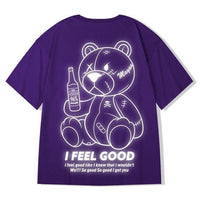 Men's T-Shirt Harajuku Cool Print Short Sleeve Allmartdeal
