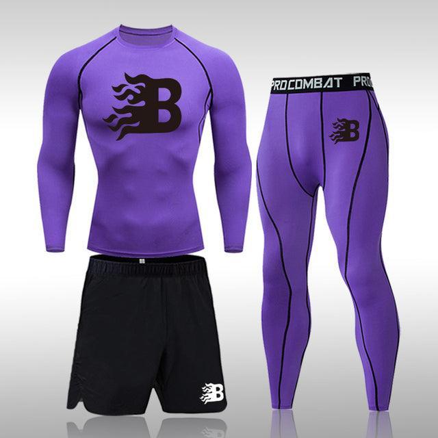 Men's Thermal Compression Tights Leggings Set Allmartdeal