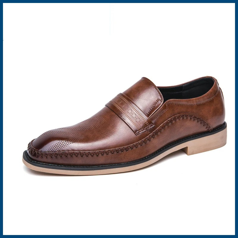 Men's Trendy Slip-On Leather Social Office Dress Shoes Allmartdeal