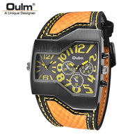 Men's Two Time Zone Quartz Sport Wristwatch Allmartdeal