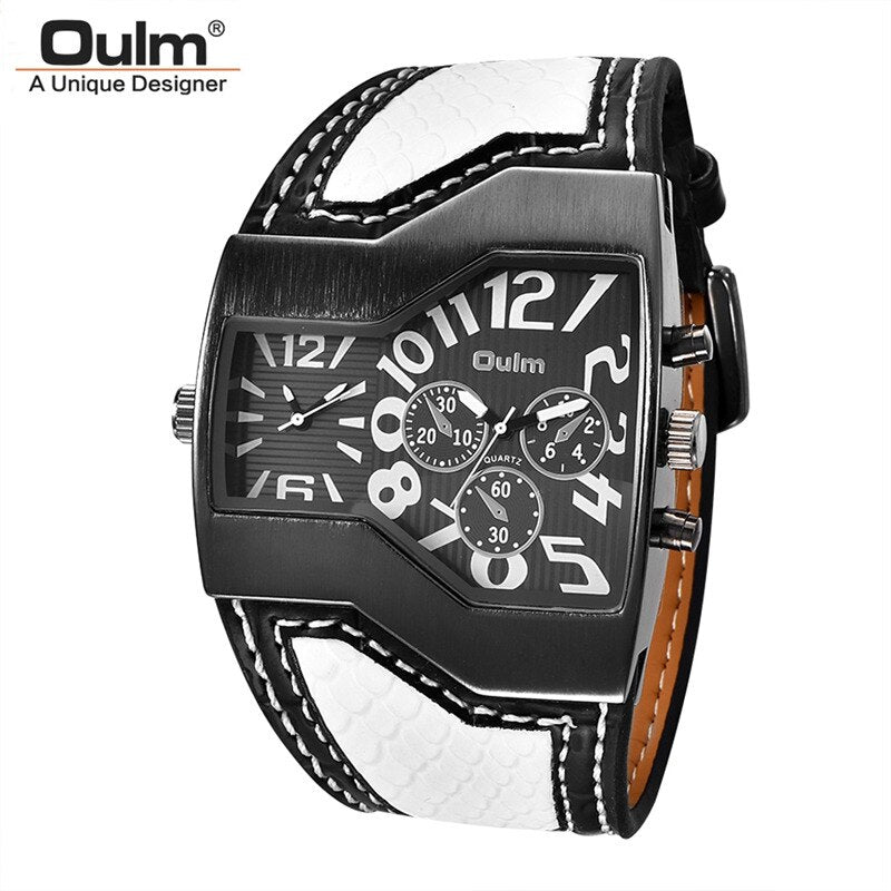 Men's Two Time Zone Quartz Sport Wristwatch Allmartdeal