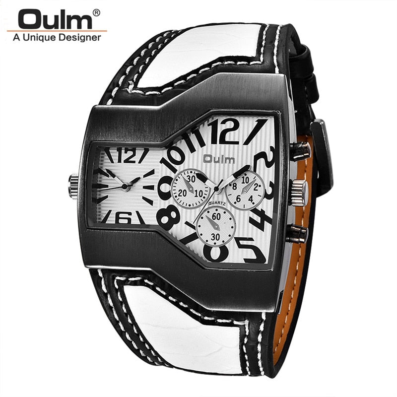 Men's Two Time Zone Quartz Sport Wristwatch Allmartdeal