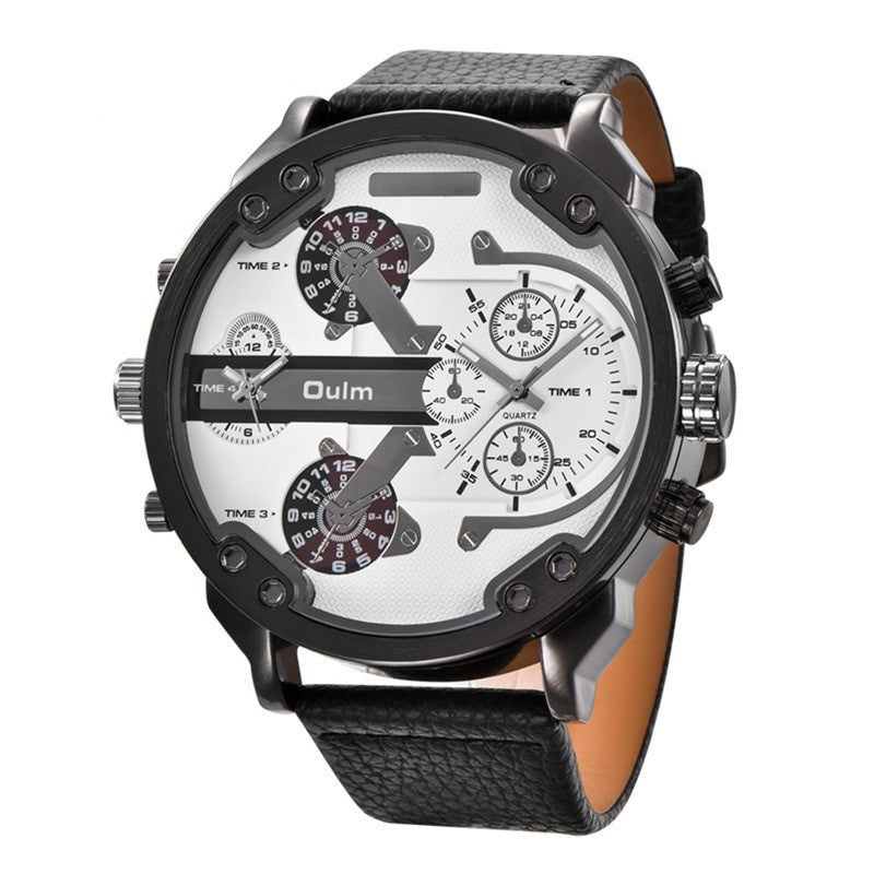 Men's Two Time Zone Quartz Wristwatch Allmartdeal