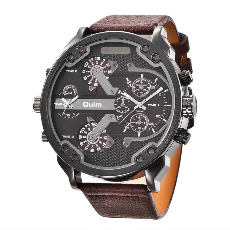 Men's Two Time Zone Quartz Wristwatch Allmartdeal