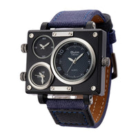 Men's Unique Three Time Zone Wristwatch Allmartdeal