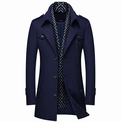 Men's Windproof Scarf Cotton Wool Coat Allmartdeal