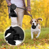 Multifunction Dog Leash with Built-In Water Bottle Bowl Waste Bag Dispenser Allmartdeal