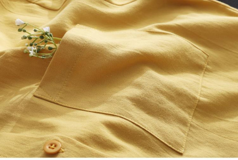 Women's Loose Breathable Midi Shirt Blouse