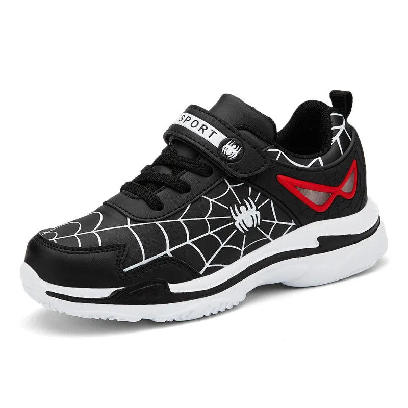 Kids Leather Running Walking Sneakers