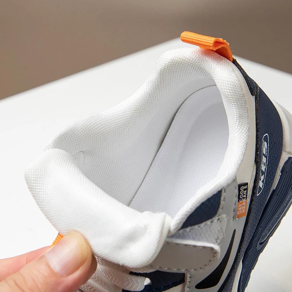 Kid's PU Leather Soft Soled Trend Sneakers