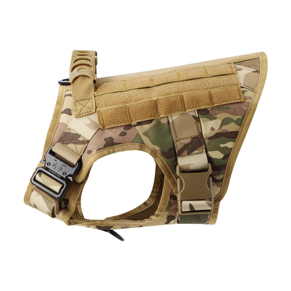 Tactical Dog Harness Leash Set For Large Dogs