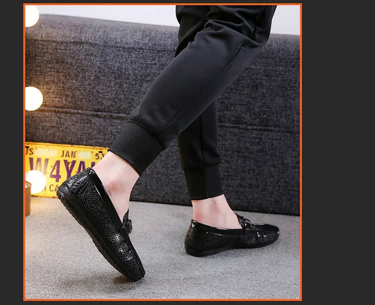 Men's Crocodile Pattern Trendy Breathable Shoes