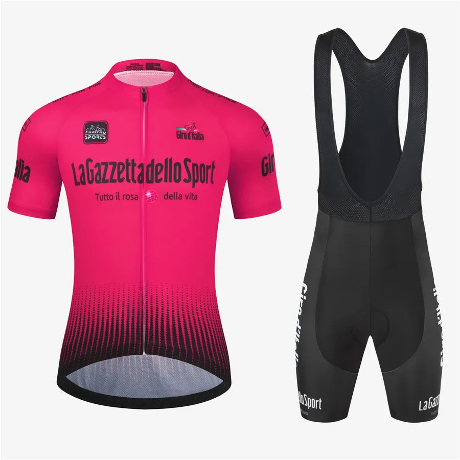Men's 2Pcs Jersey Short Sleeve Cycling Wear Set